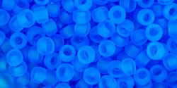 (image for) TOHO Size 8/o Round Seed Bead-Dark Aqua Transparent Matte. 8T3CF-250